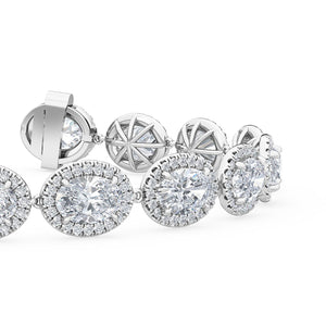 Lab Grown Diamond BRACELET 11.00 ctw BR20059OV-11-7IN