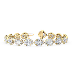 Lab Grown Diamond BRACELET 11.00 ctw BR20059OV-11-7IN