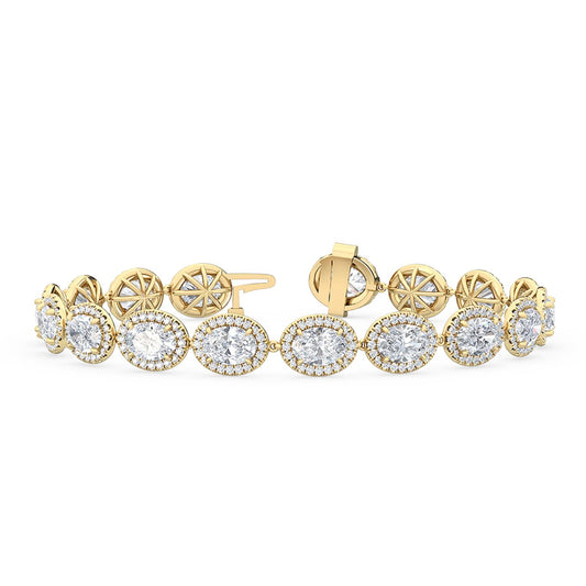 Lab Grown Diamond BRACELET 11.00 ctw BR20059OV-11-7IN