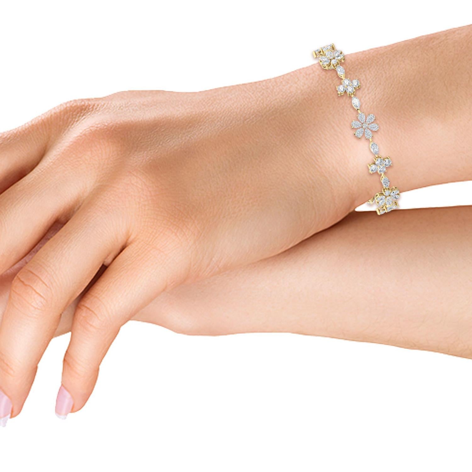 Lab Grown Diamond BRACELET 8.01 ctw BR20060-8.5-7IN