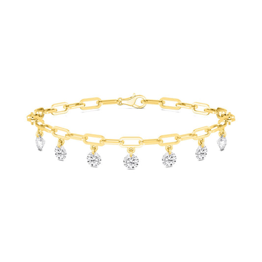 18K Yellow Gold Lab Grown Diamond BRACELET 2.98 ctw BR20370-2.83CT-7IN
