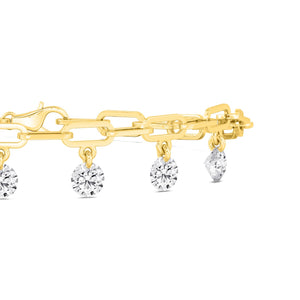 18K Yellow Gold Lab Grown Diamond BRACELET 2.98 ctw BR20370-2.83CT-7IN
