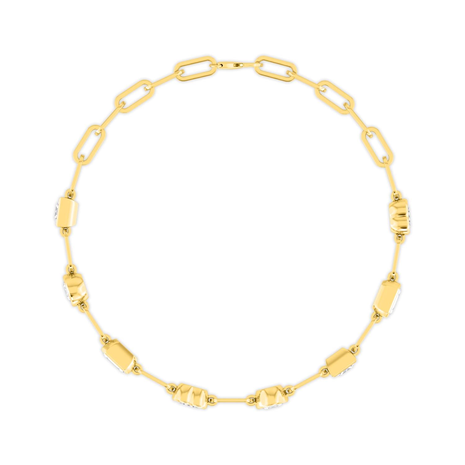 18K Yellow Gold Lab Grown Diamond BRACELET 3.49 ctw BR20372-3.5-7IN