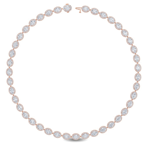 Lab Grown Diamond 26.49 ctw Necklace N08032-25.88CT-17IN