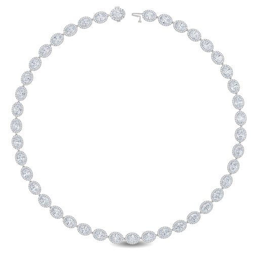 Lab Grown Diamond 26.49 ctw Necklace N08032-25.88CT-17IN