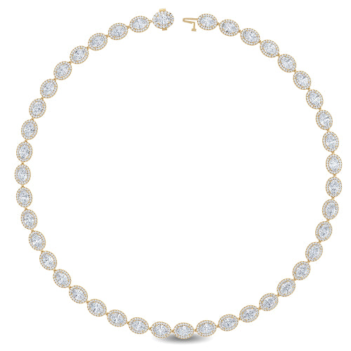 Lab Grown Diamond 26.49 ctw Necklace N08032-25.88CT-17IN