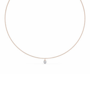 Lab Grown Diamond NECKLACE 0.72 ctw N08223OV-0.75CT-18IN