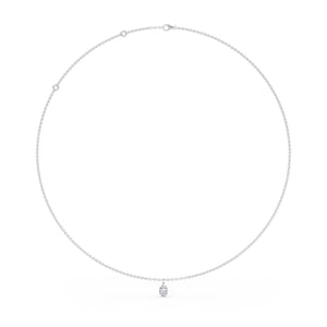 Lab Grown Diamond NECKLACE 0.72 ctw N08223OV-0.75CT-18IN