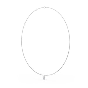 Lab Grown Diamond NECKLACE 0.72 ctw N08223OV-0.75CT-18IN