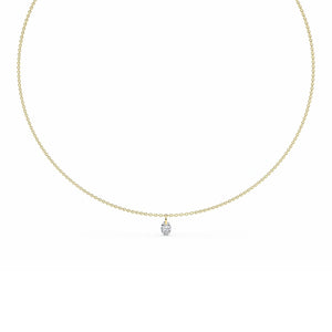 Lab Grown Diamond NECKLACE 0.72 ctw N08223OV-0.75CT-18IN