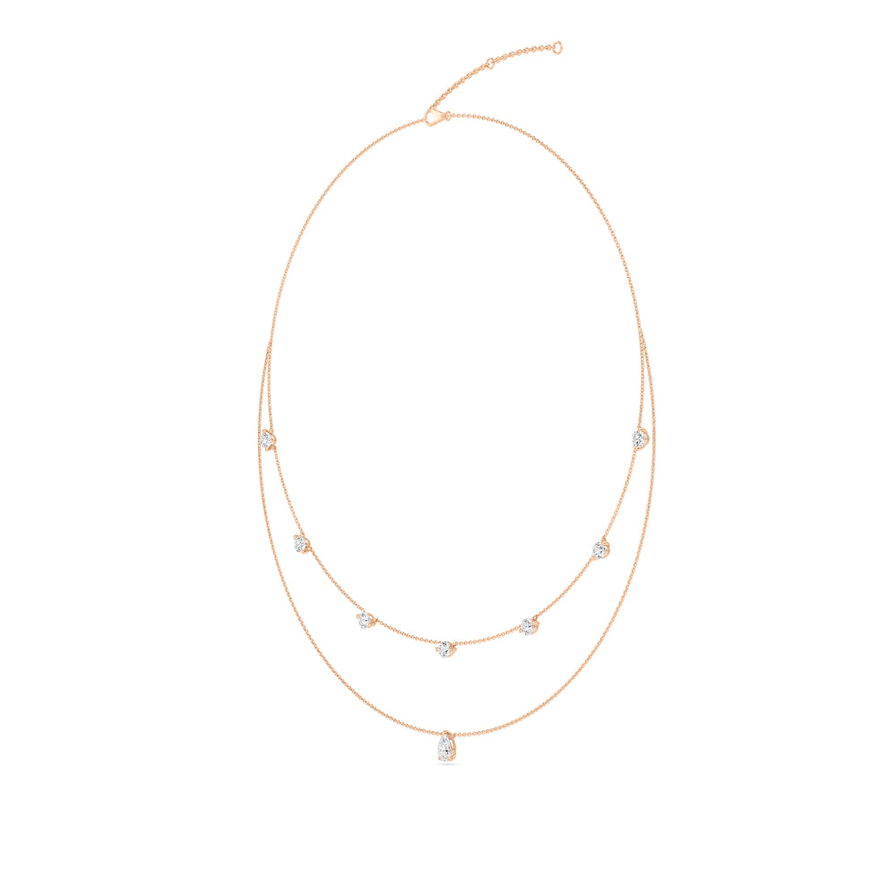 Lab Grown Diamond Layered Necklace N08231-2.15CT-18IN