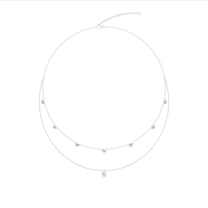 Lab Grown Diamond Layered Necklace N08231-2.15CT-18IN