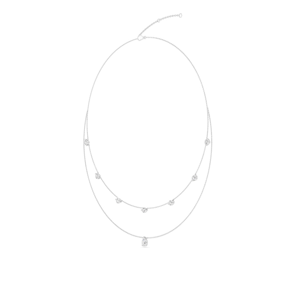 Lab Grown Diamond Layered Necklace N08231-2.15CT-18IN