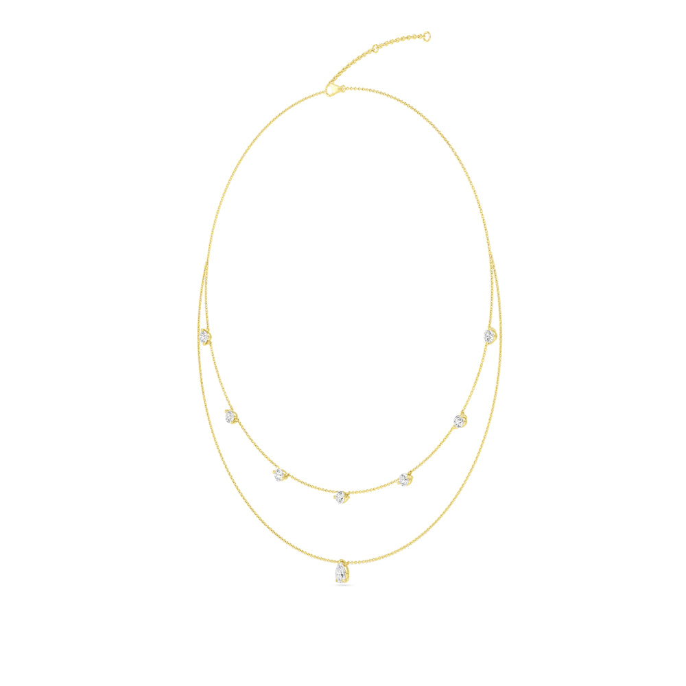 Lab Grown Diamond Layered Necklace N08231-2.15CT-18IN