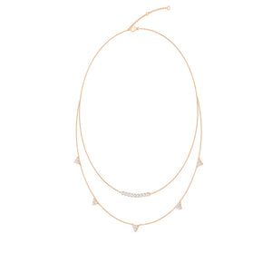 Lab Grown Diamond Layered Necklace N08235-2-18IN