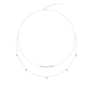 Lab Grown Diamond Layered Necklace N08235-2-18IN