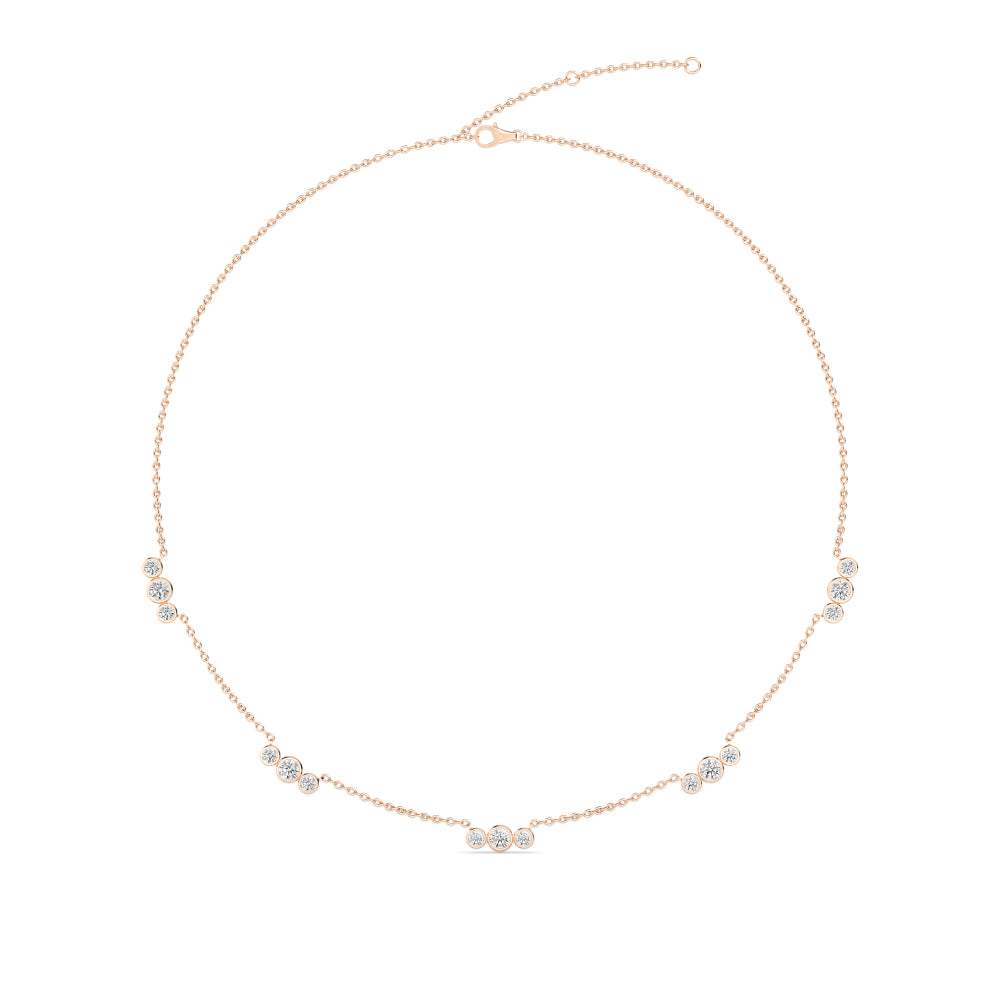 Lab Grown Diamond Layered Necklace N08237-2.2-18IN