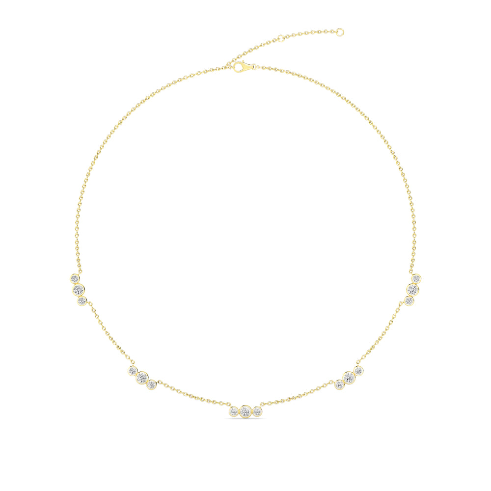 Lab Grown Diamond Layered Necklace N08237-2.2-18IN