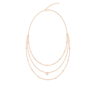 Lab Grown Diamond Layered Necklace N08238-1.25CT-18IN