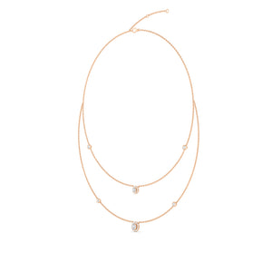 Lab Grown Diamond Layered Necklace N08239-1.38CT-18IN