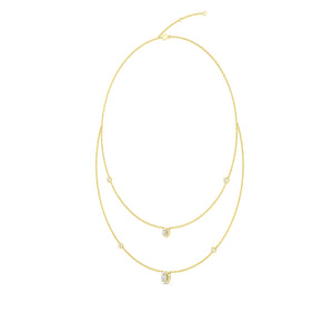 Lab Grown Diamond Layered Necklace N08239-1.38CT-18IN