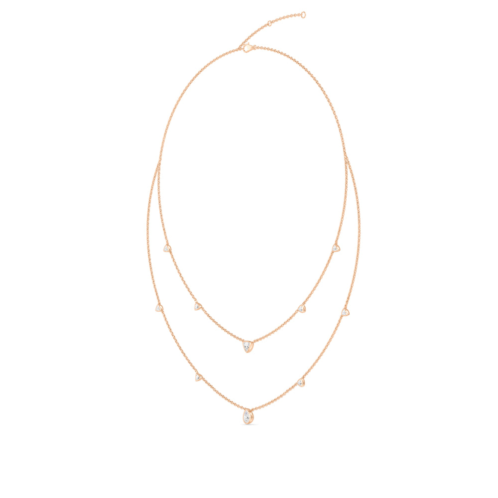 Lab Grown Diamond Layered Necklace N08243-1.5-18IN