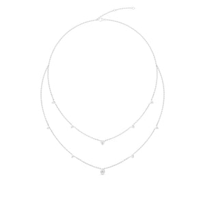 Lab Grown Diamond Layered Necklace N08243-1.5-18IN