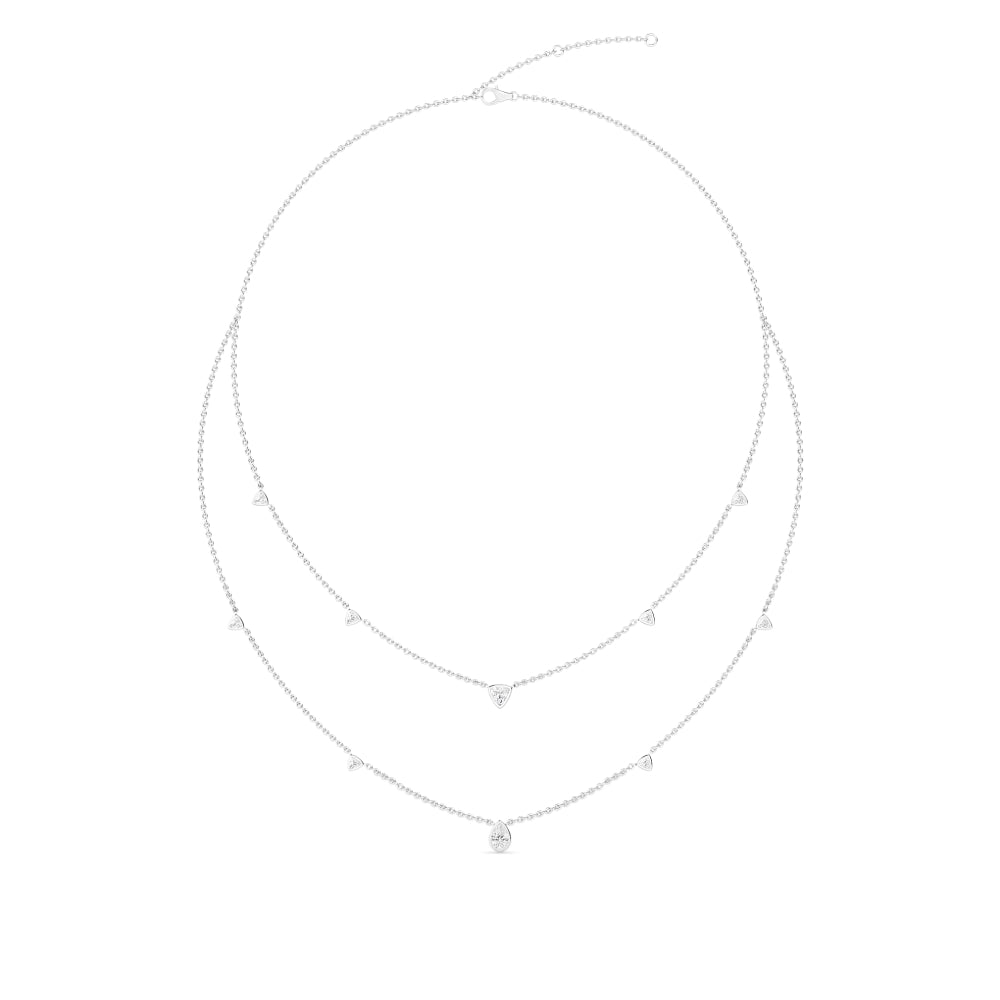 Lab Grown Diamond Layered Necklace N08243-1.5-18IN