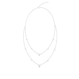 Lab Grown Diamond Layered Necklace N08243-1.5-18IN