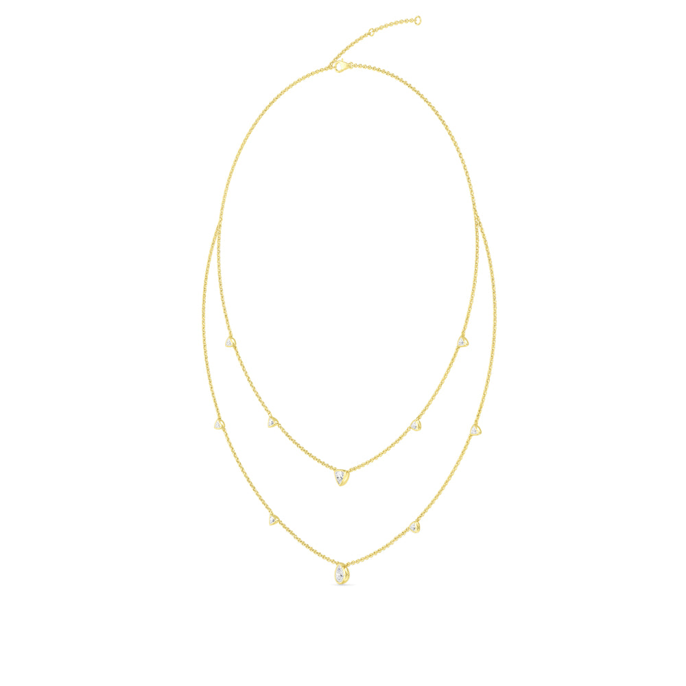 Lab Grown Diamond Layered Necklace N08243-1.5-18IN