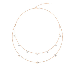 Lab Grown Diamond Layered Necklace N08244-1.75CT-18IN