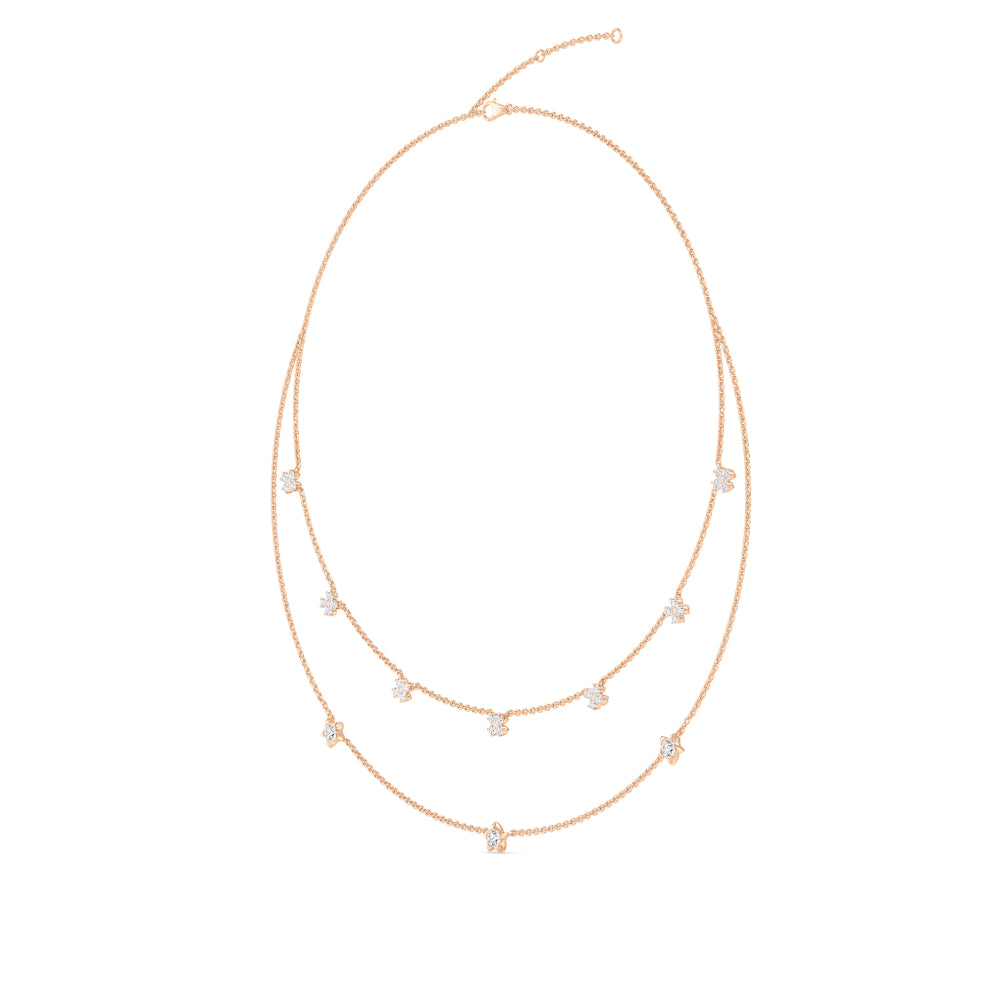 Lab Grown Diamond Layered Necklace N08244-1.75CT-18IN
