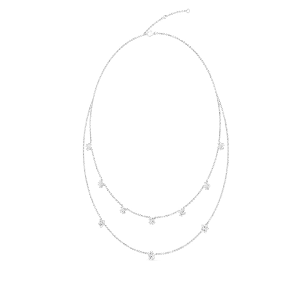 Lab Grown Diamond Layered Necklace N08244-1.75CT-18IN