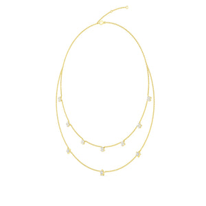 Lab Grown Diamond Layered Necklace N08244-1.75CT-18IN