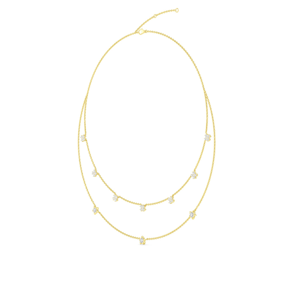 Lab Grown Diamond Layered Necklace N08244-1.75CT-18IN
