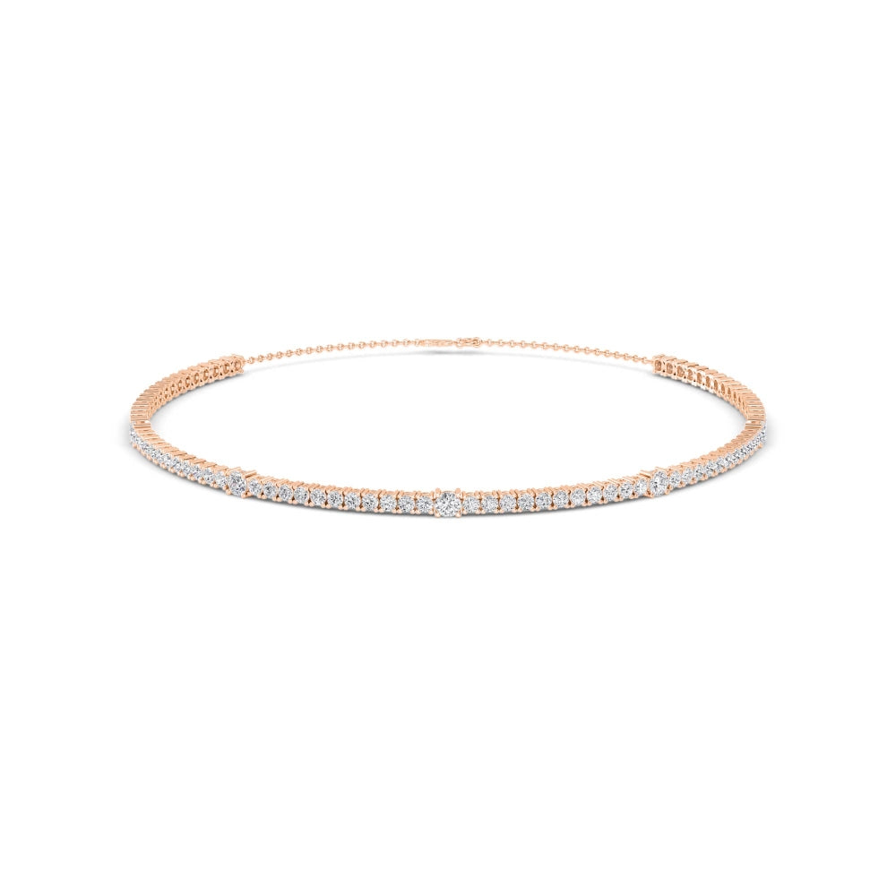 Lab Grown Diamond Choker Necklace N08253-10-14IN