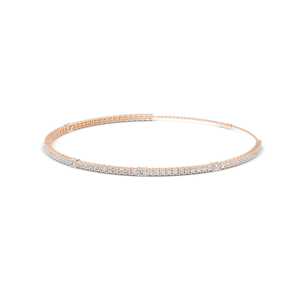 Lab Grown Diamond Choker Necklace N08253-10-14IN