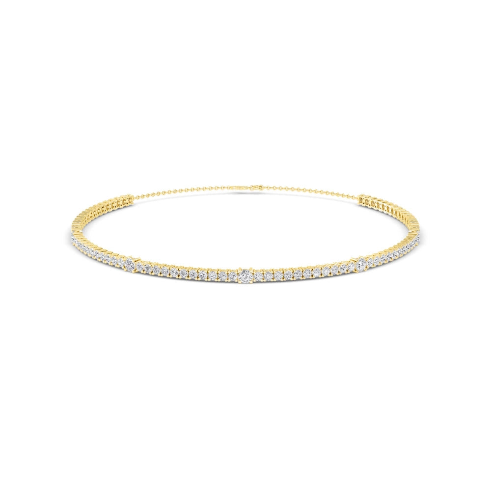 Lab Grown Diamond Choker Necklace N08253-10-14IN