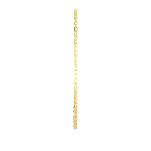 18K Yellow Gold Lab Grown Diamond Paper Clip Necklace N08256-4.38CT-18IN