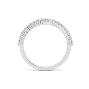 4.3MM Band Round Brilliant Cut - Triple Row Claw (TRC)