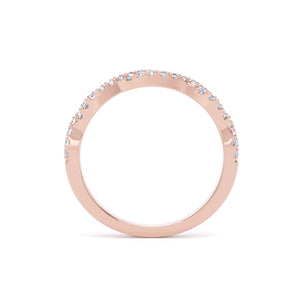3MM Width Band Round Brilliant Cut - Twist Claw (TST)