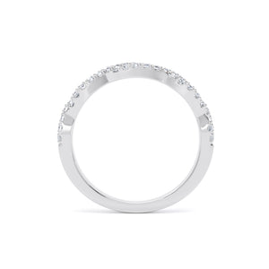 3MM Width Band Round Brilliant Cut - Twist Claw (TST)