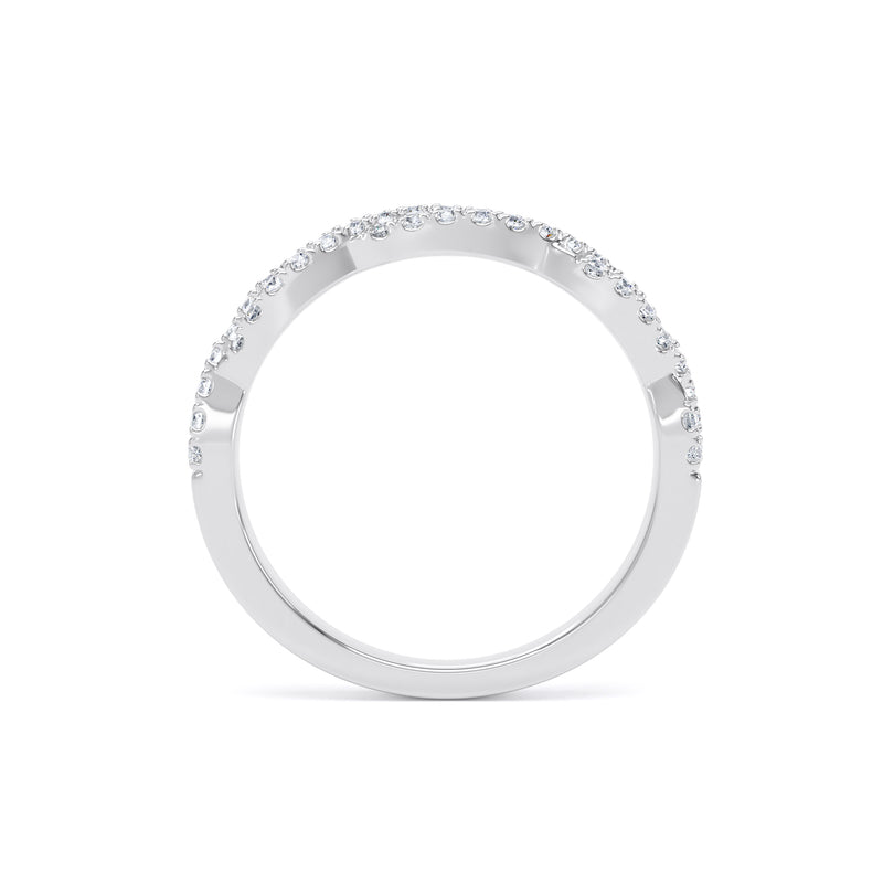 3MM Width Band Round Brilliant Cut - Twist Claw (TST)