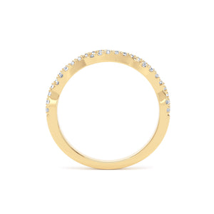 3MM Width Band Round Brilliant Cut - Twist Claw (TST)