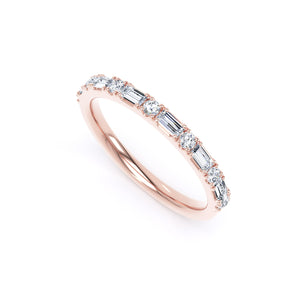 2MM Round Brilliant & Baguette - Castle & Claw (XRB)