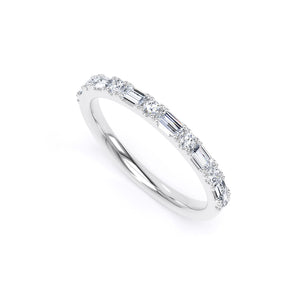 2MM Round Brilliant & Baguette - Castle & Claw (XRB)