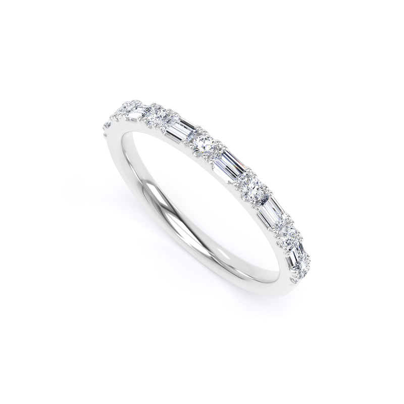 2MM Round Brilliant & Baguette - Castle & Claw (XRB)