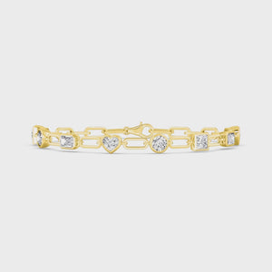18K Yellow Gold Lab Grown Diamond BRACELET 3.49 ctw BR20372-3.5-7IN