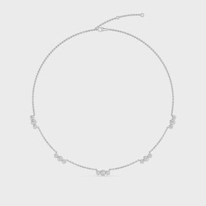 Lab Grown Diamond Layered Necklace N08237-2.2-18IN