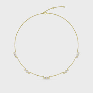 Lab Grown Diamond Layered Necklace N08237-2.2-18IN